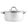 Cacerola Inoxidable C/Tapa Vidrio 26Cm