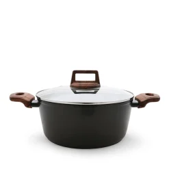 Cacerola Oslo C/Tapa De Vidrio 24Cm