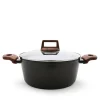 Cacerola Oslo C/Tapa Vidrio 28Cm