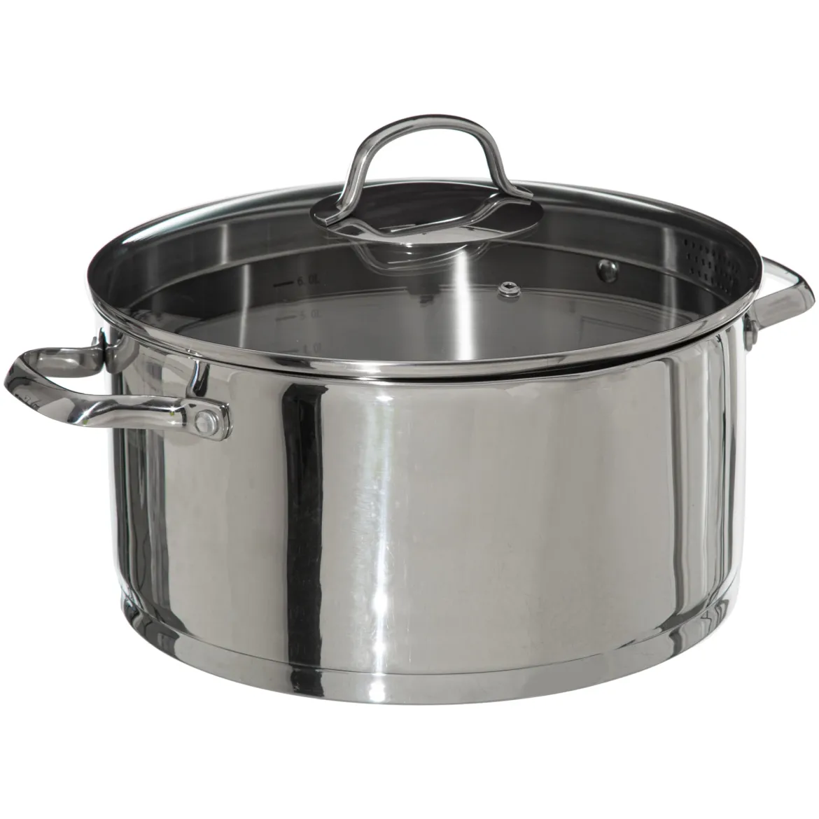 Cacerola RESILIENCE inox con tapa de vidrio 24cm