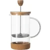Cafetera De Embolo Vidrio/Bambú 60Cl