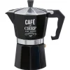 Cafetera Italiana Negra C/Diseño 350Ml