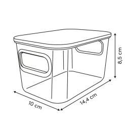 Caja con tapa LYCIA rosa 0.8L
