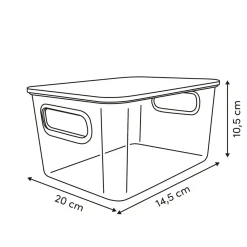 Caja con tapa LYCIA verde 3L