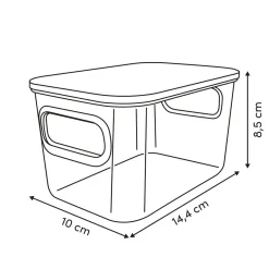 Caja con tapa LYCIA verde 0.8L