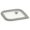 Caja cuadrada SILIGLASS gris 1,35L
