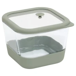 Caja cuadrada SILIGLASS gris 1,35L
