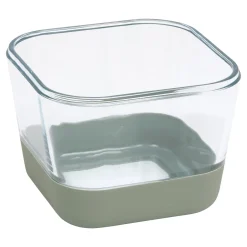 Caja cuadrada SILIGLASS gris 1,35L