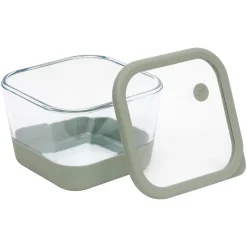 Caja cuadrada SILIGLASS gris 2L
