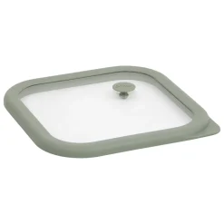 Caja cuadrada SILIGLASS gris 2L
