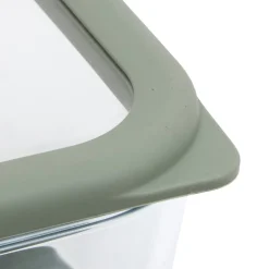 Caja cuadrada SILIGLASS gris 0,5L