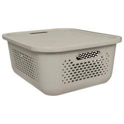 Caja de almacenaje AERA beige con tapa 13.9L