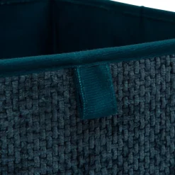 Caja de almacenaje azul oscuro 31x31cm