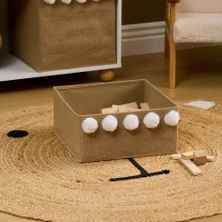 Caja de almacenaje beige