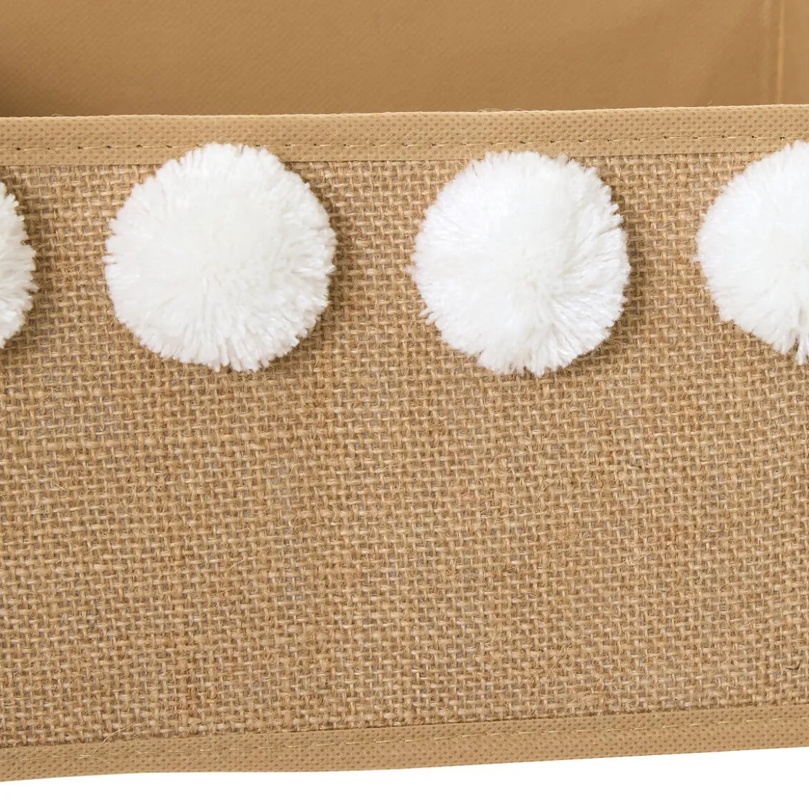 Caja de almacenaje beige
