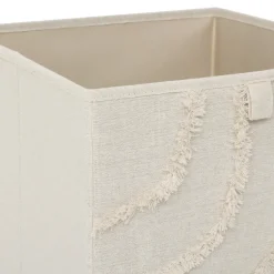Caja de almacenaje beige