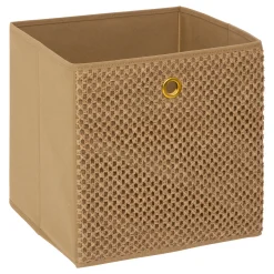 Caja de almacenaje beige