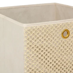 Caja de almacenaje beige
