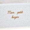 Caja de almacenaje BOUCLE blanca