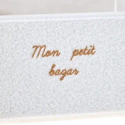 Caja de almacenaje BOUCLE blanca