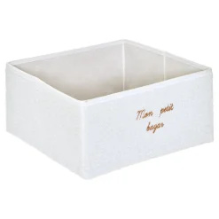 Caja de almacenaje BOUCLE blanca