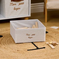 Caja de almacenaje BOUCLE blanca