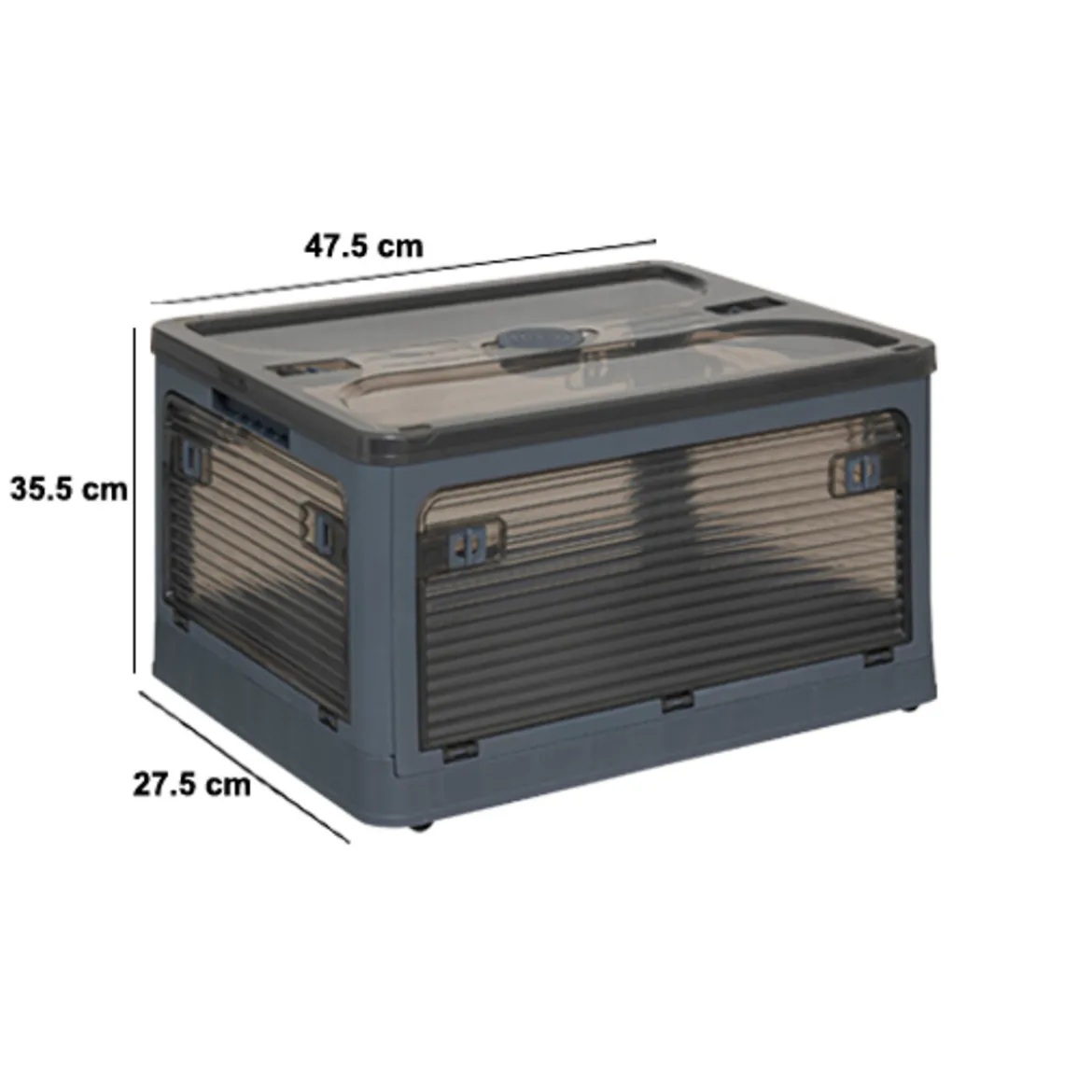 Caja de almacenaje con 5 aperturas 43L