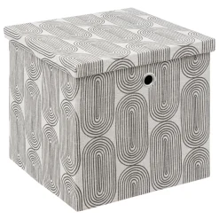 Caja de almacenaje con estampado 31x31cm