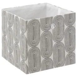 Caja de almacenaje con estampado 31x31cm