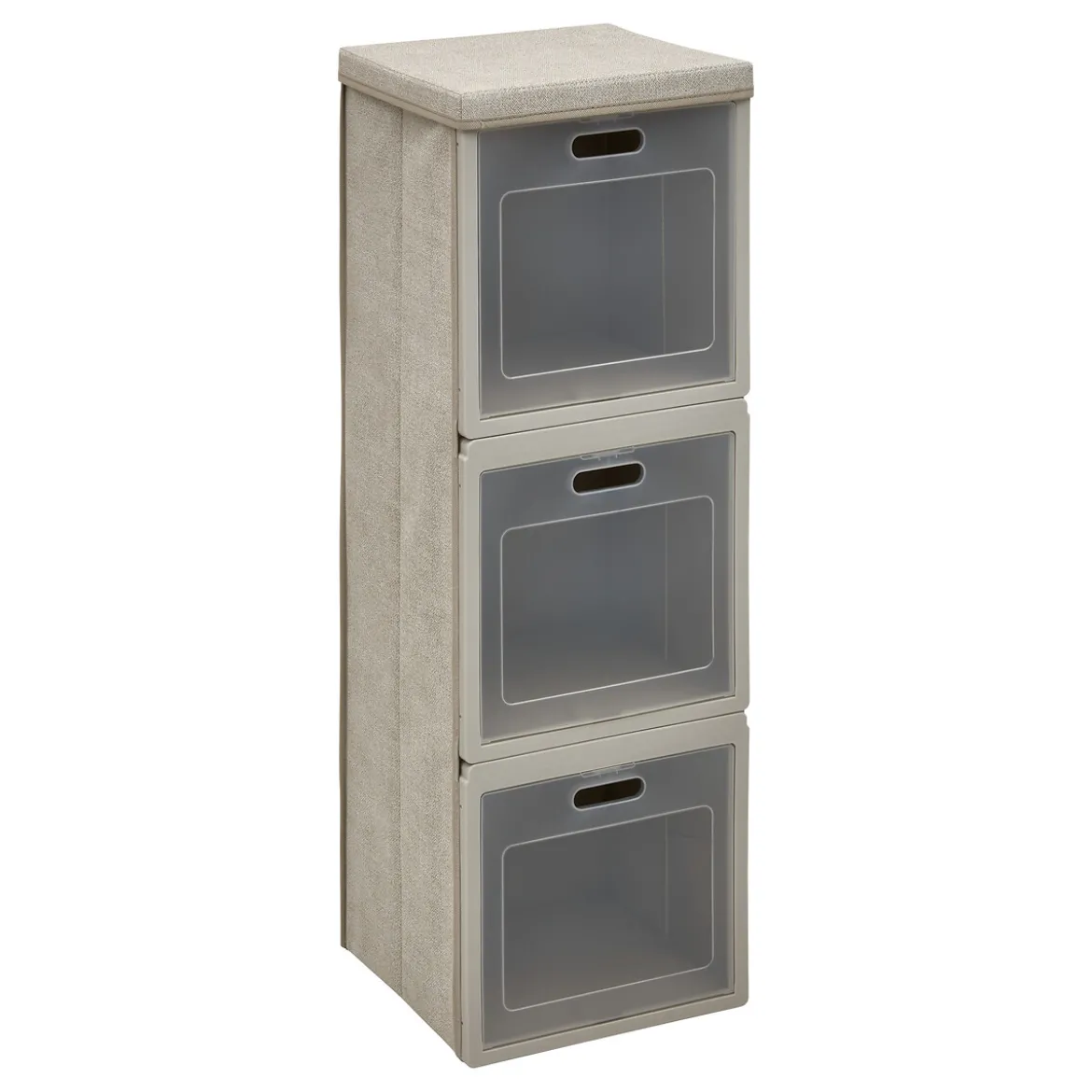 Caja de almacenaje con 3 niveles