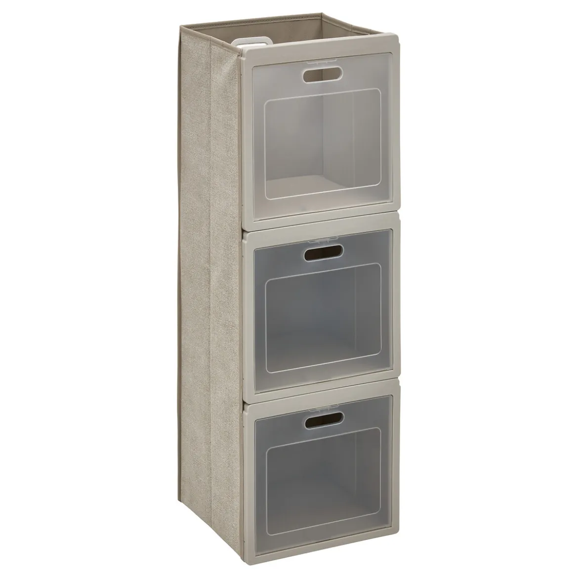 Caja de almacenaje con 3 niveles