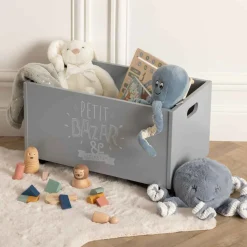 Caja de almacenaje con ruedas BAZAR gris
