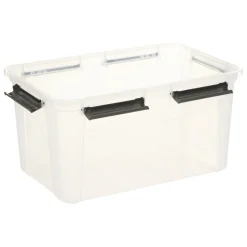 Caja de almacenaje con tapa de plástico 50L