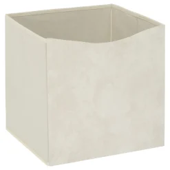 Caja de almacenaje efecto piedra beige