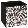 Caja de almacenaje estampado cebra 31x31cm