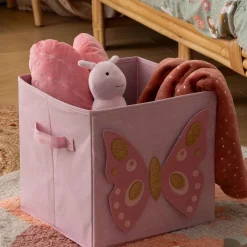 Caja de almacenaje FORET ENCHANTEE rosa 29cm