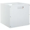 Caja de almacenaje madera blanca 31x31Cm