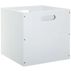 Caja de almacenaje madera blanca 31x31Cm