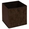 Caja de almacenaje marrón 31x31cm