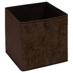 Caja de almacenaje marrón 31x31cm