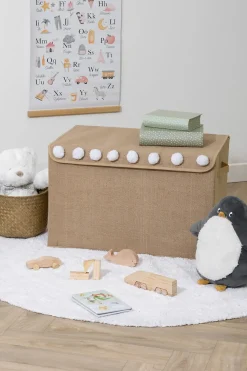 Caja de almacenaje OASIS con pompones