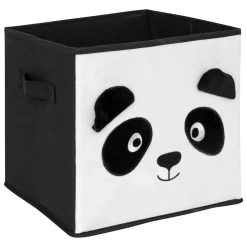 Caja de almacenaje PANDA de tejido 29 cm