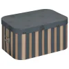 Caja de almacenaje rayas de cartón