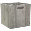 Caja de almacenaje roble gris 31x31Cm