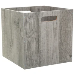 Caja de almacenaje roble gris 31x31Cm