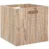 Caja de almacenaje roble natural 31x31Cm