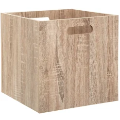 Caja de almacenaje roble natural 31x31Cm