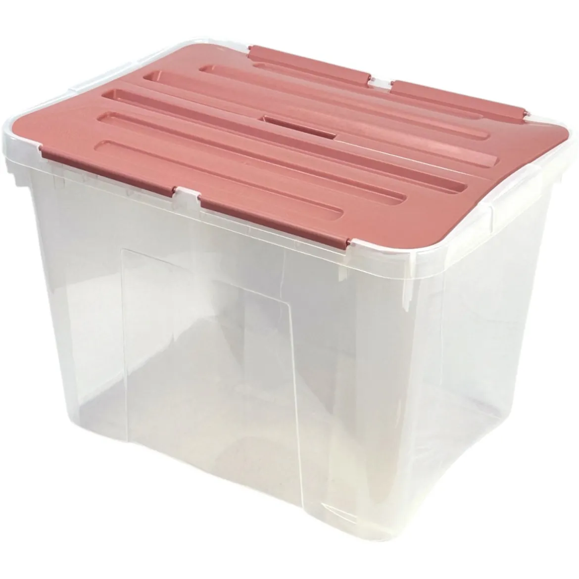 Caja de almacenaje rosa 42L
