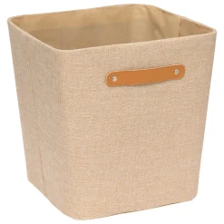 Caja de almacenaje ROUNDY beige 31x31cm
