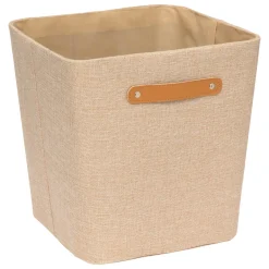 Caja de almacenaje ROUNDY beige 31x31cm